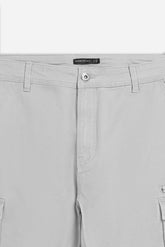 PANTALONE CARGO BASIC GRIGIO CHIARO